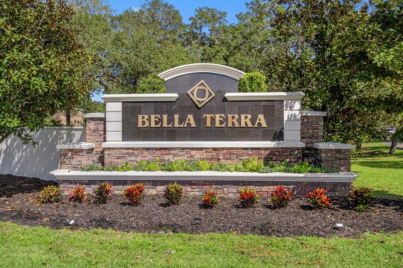 The Bella Terra community entrance monument